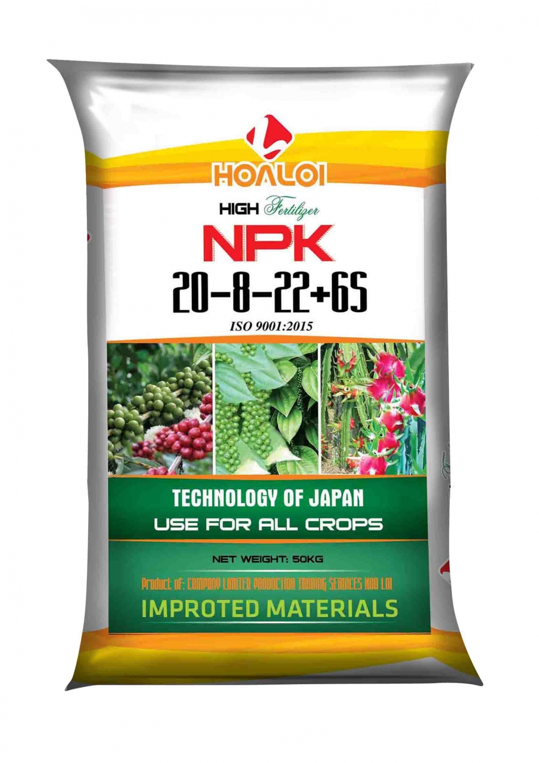 NPK 20-8-22 + 6S + TE